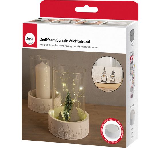 Silikon Gießform "Schale Wichtelrand"