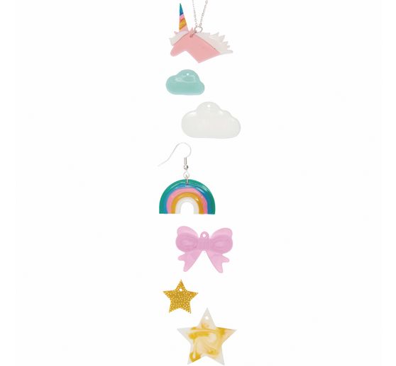 Silikonform für Schmuck "Regenbogen und Co"
