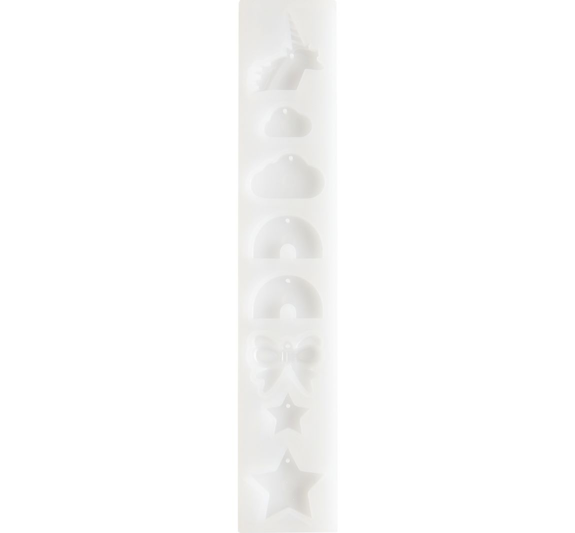 Silikonform für Schmuck "Regenbogen und Co"
