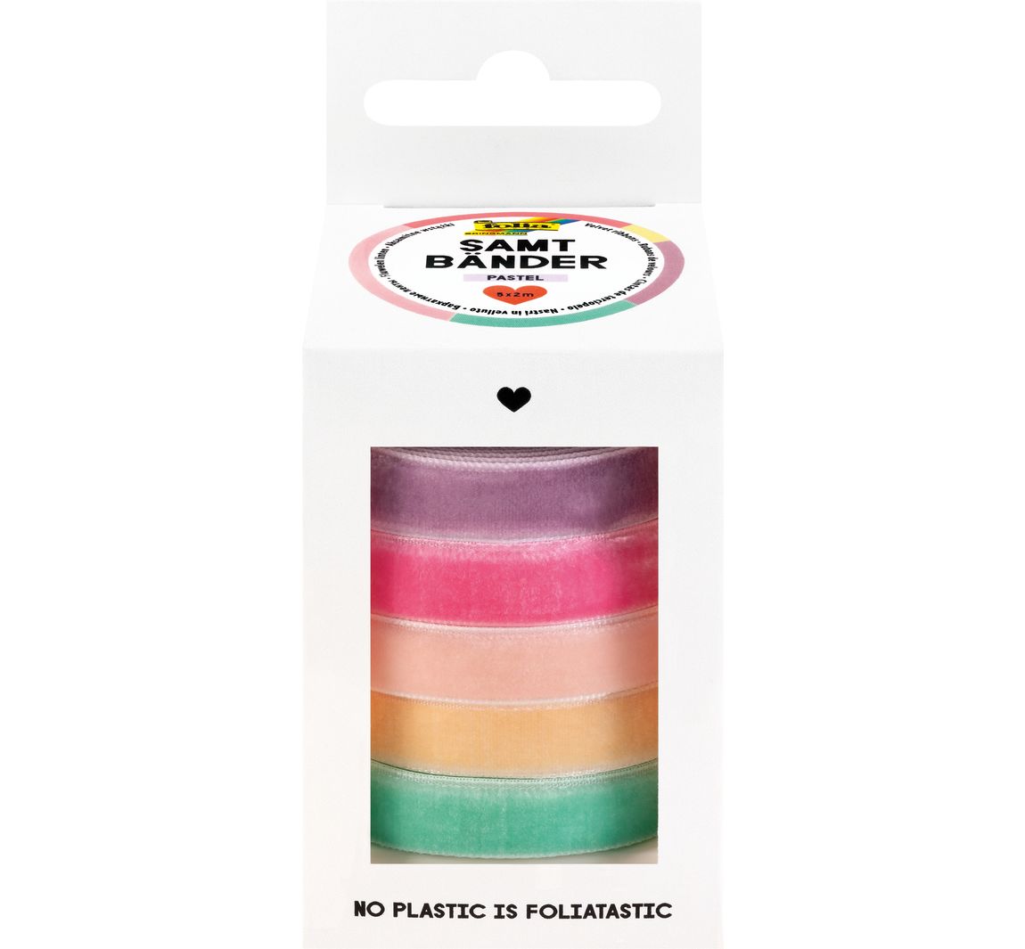 Samtbänder Pastell
