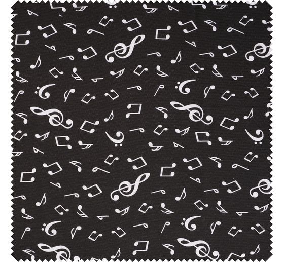 Decoration fabric linen optics "Music notes"