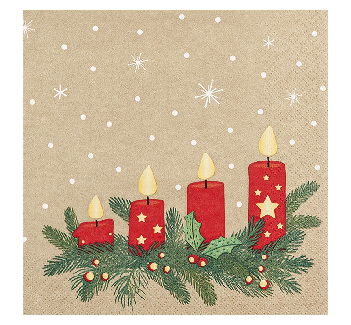 Serviette "Advent Lights"