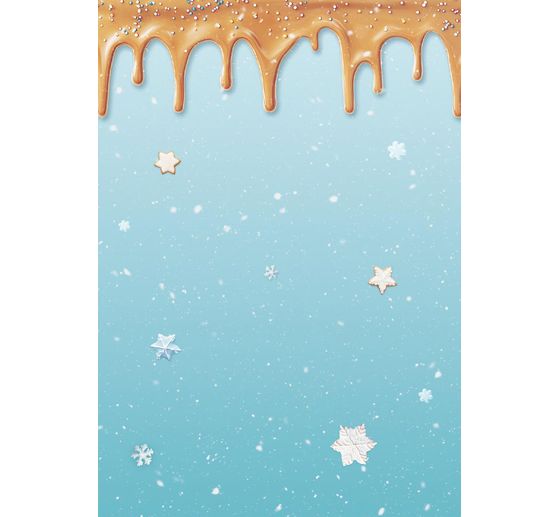 Motiv-Strohseide Backgrounds "Candy Christmas"