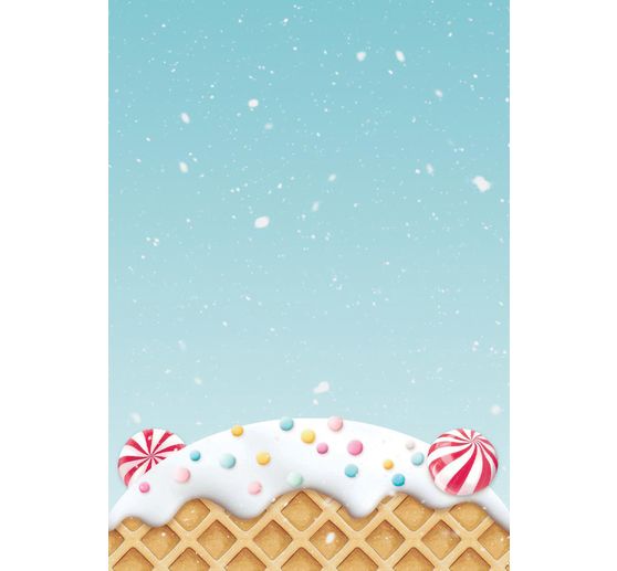 Motiv-Strohseide Backgrounds "Candy Christmas"