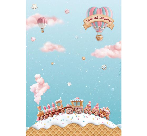 Motiv-Strohseiden Sortiment "Candy Christmas", 6er-Set