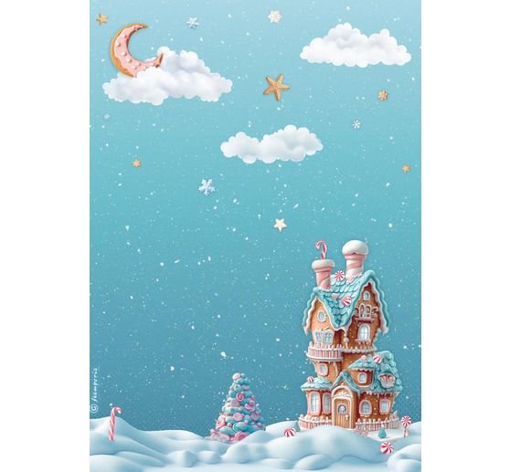 Motiv-Strohseiden Sortiment "Candy Christmas", 6er-Set