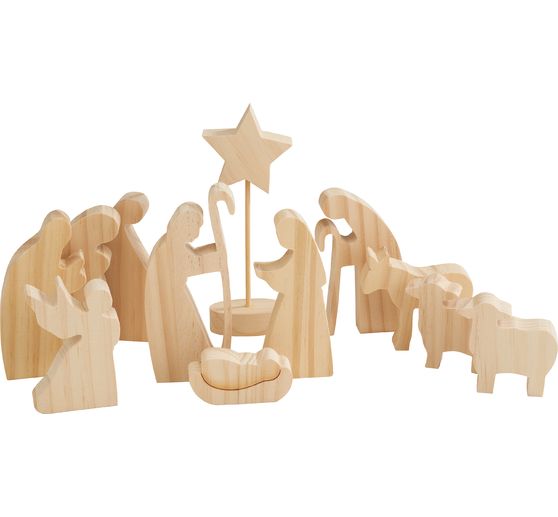 Wooden nativity figures "Bethlehem"