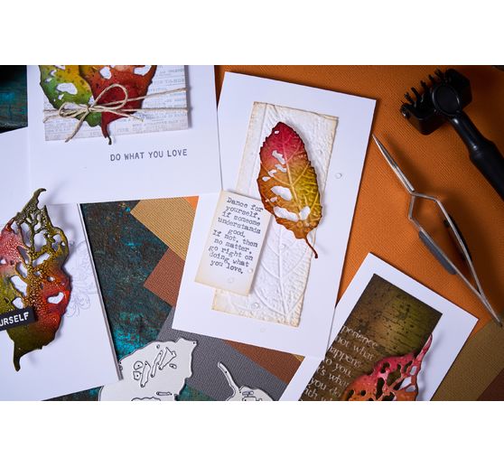 Sizzix Thinlits Punching template "Leaf Fragments by Tim Holtz"