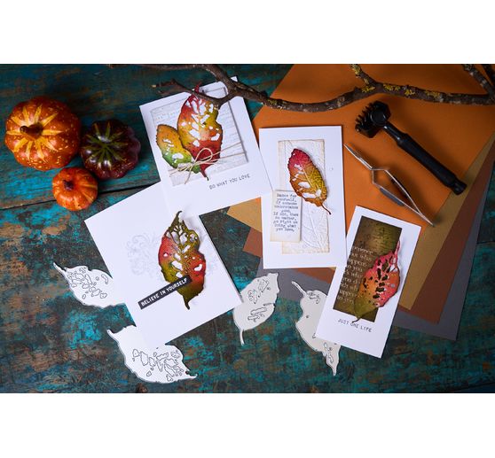 Sizzix Thinlits Punching template "Leaf Fragments by Tim Holtz"