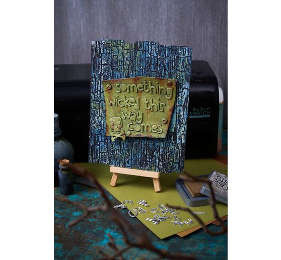 Sizzix Thinlits Stanzschablone "Alphanumeric Cutout Lower by Tim Holtz"