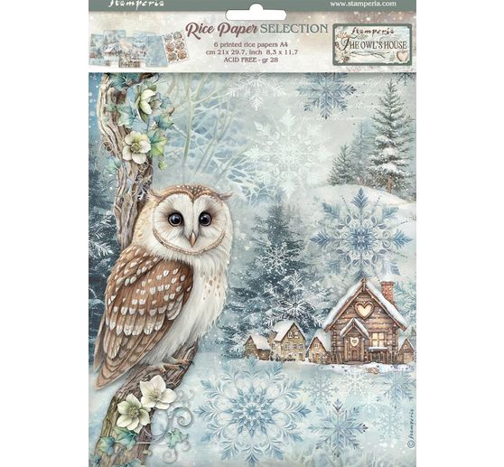 Motif straw silk assortment "The Owl's House"