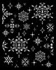 Schablone "The Owl's House - Snowflakes"