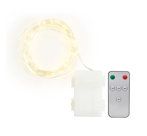 Outdoor Micro-LED-Lichterkette, mit Fernbedienung, 50 LEDs