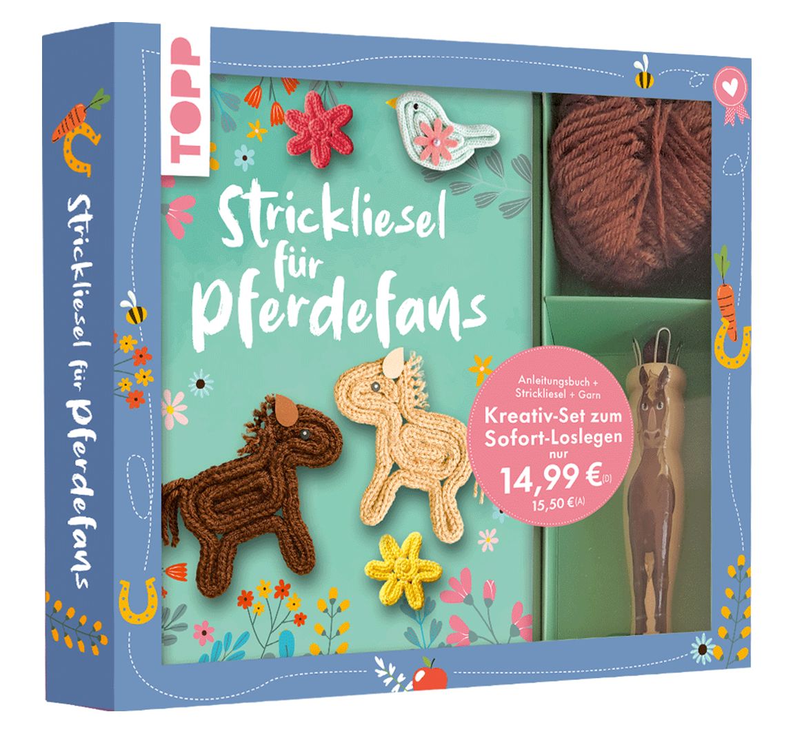 Kreativ-Set "Strickliesel für Pferdefans"