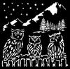 Schablone "The Owl's House - Owls"
