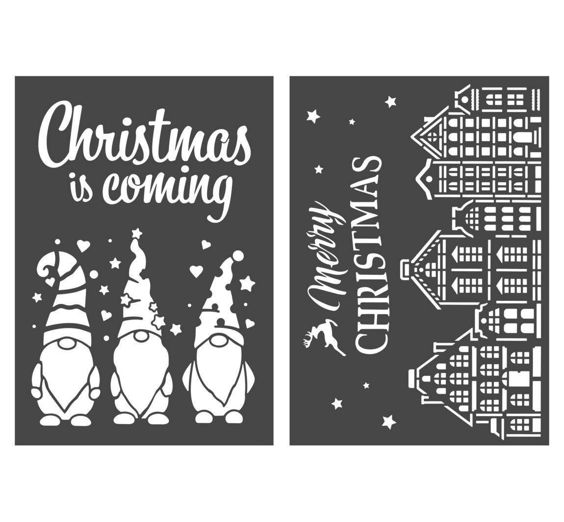 VBS Schablonen-Set "Merry Christmas", A4