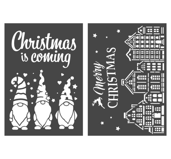 VBS Schablonen-Set "Merry Christmas", A4