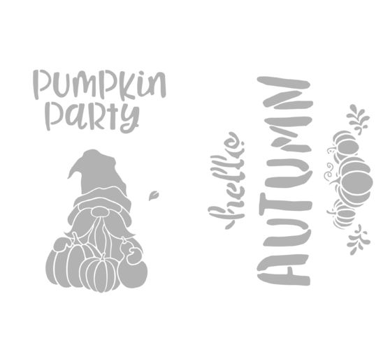 VBS Schablonen-Set "Autumn & Pumpkin", A4
