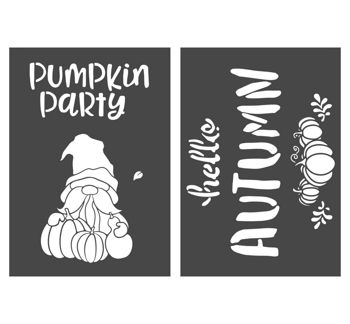 VBS Schablonen-Set "Autumn & Pumpkin", A4