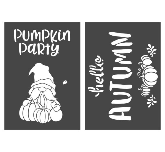 VBS Schablonen-Set "Autumn & Pumpkin", A4