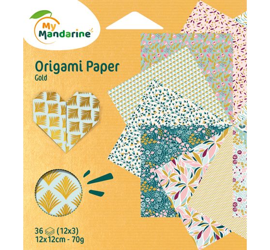 My Mandarine Faltpapier-Sortiment "Gold"