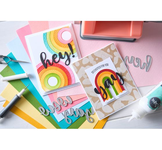 Sizzix Thinlits Stanzschablone "Rainbow Arches by Catherine Pooler"