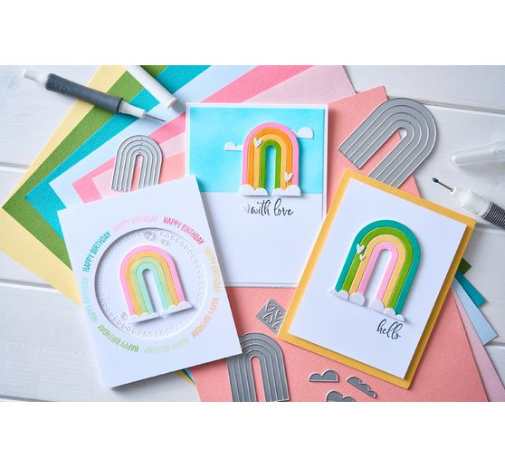 Sizzix Thinlits Stanzschablone "Rainbow Arches by Catherine Pooler"