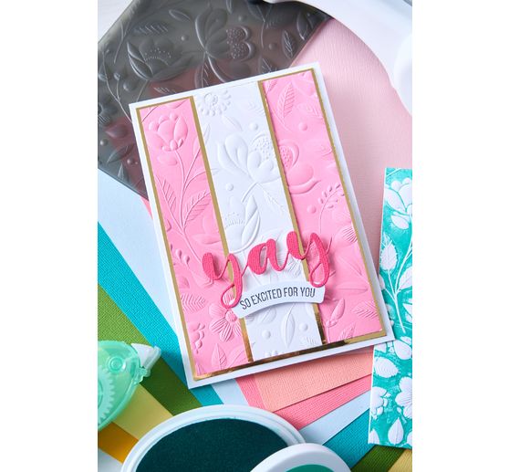 Sizzix 3D-Prägeschablone "Happy Garden by Catherine Pooler"