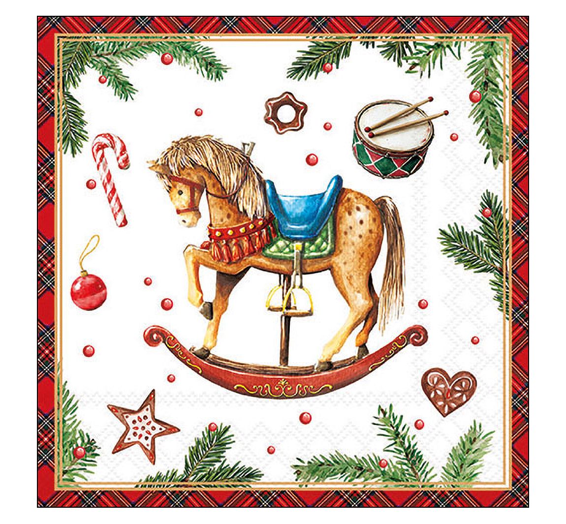 Serviette "Classic Rocking Horse"