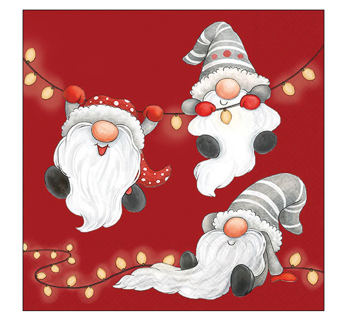 Serviette "Gnomes On The Light Chain"