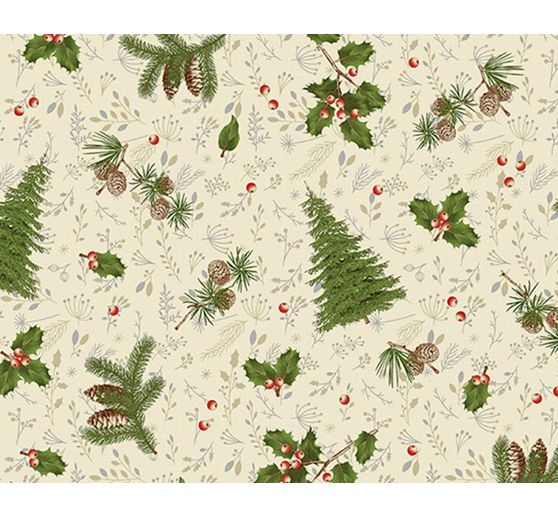 Motif fabric linen optics "Woodland"