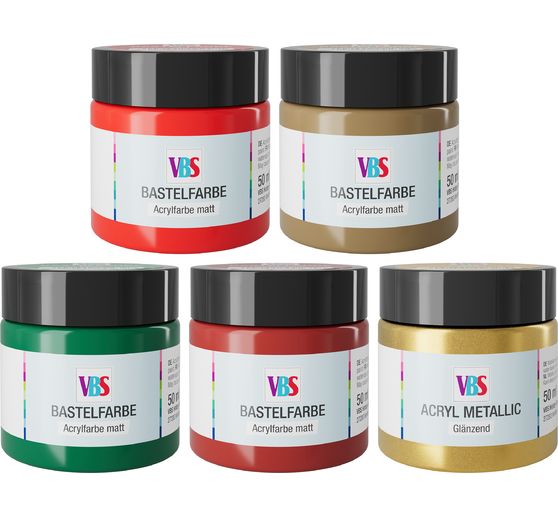 VBS Bastelfarben Set "X-mas"