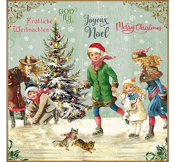 Napkin "X-Mas On Ice"