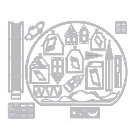 Sizzix Thinlits Stanzschablone "Snowglobe by Tim Holtz"