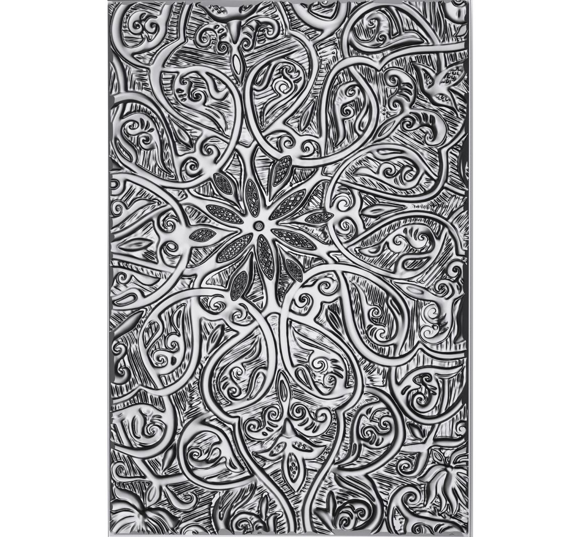 Sizzix A5 Prägeschablone "Engraved by Tim Holtz"