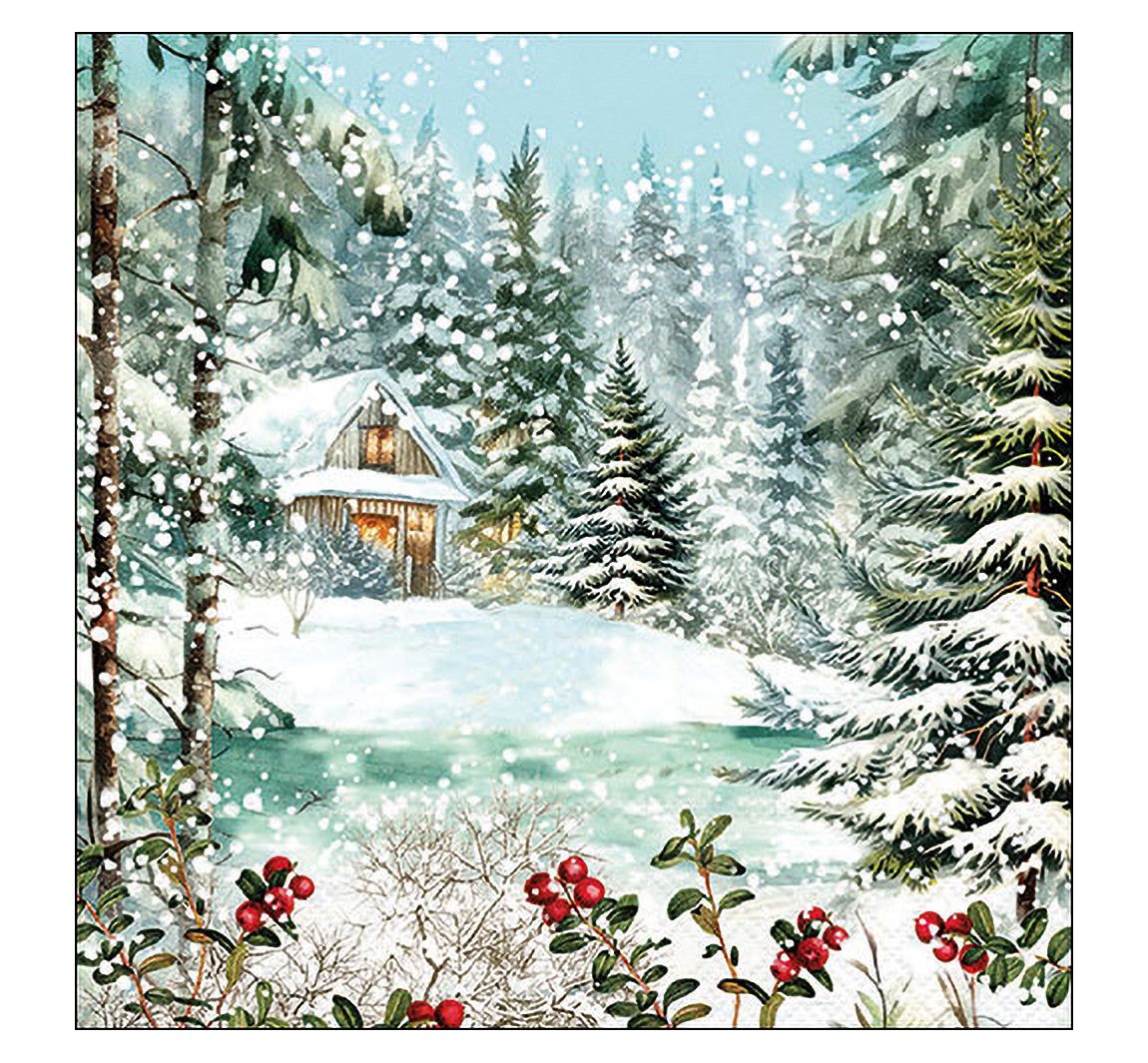 Serviette "Cabin In The Woods"