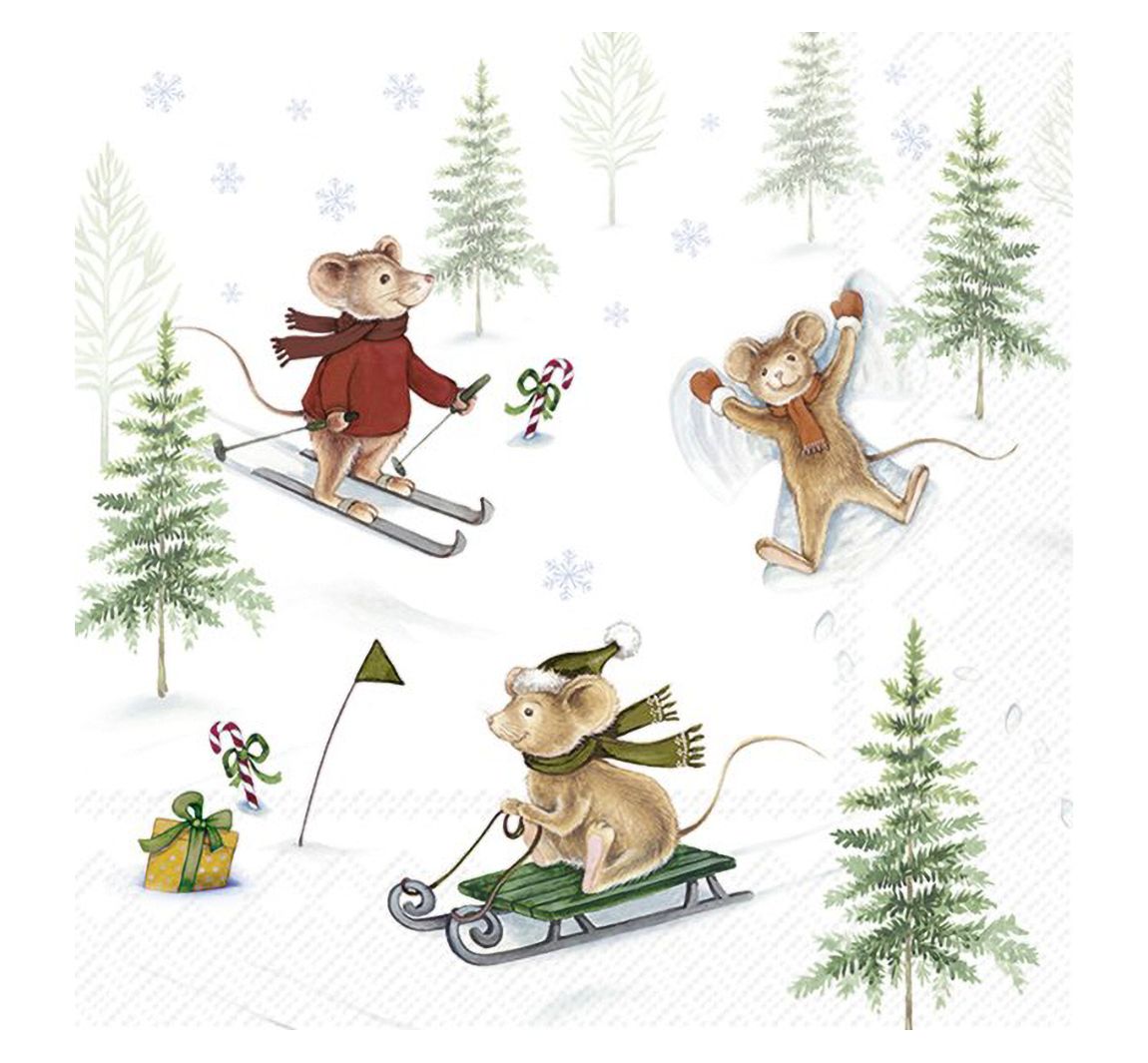 Serviette "Snow Fun"