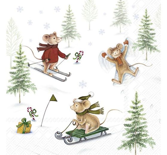 Serviette "Snow Fun"
