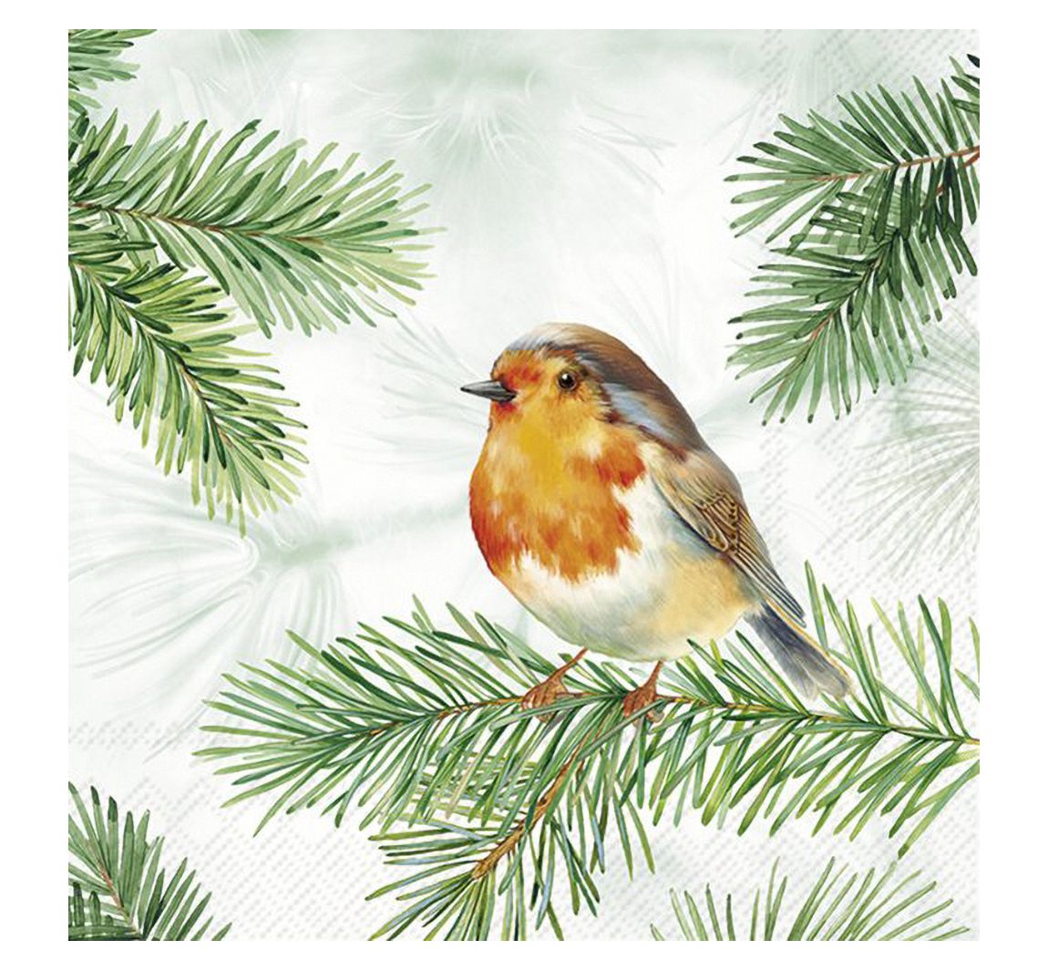 Serviette "Charming Robin"