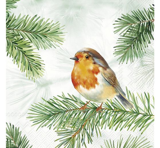 Serviette "Charming Robin"