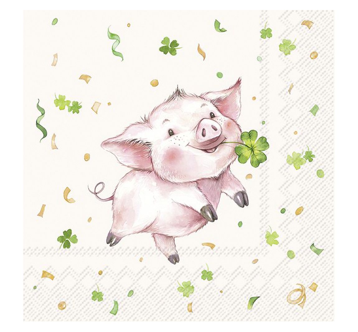 Serviette "Lucky Pig"