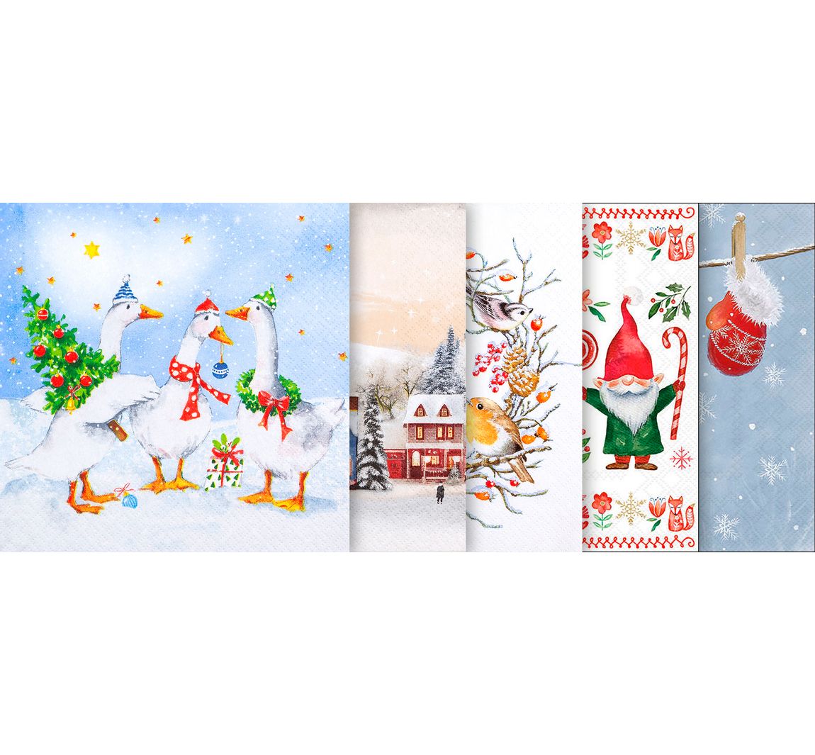 VBS Servietten-Set "Winter & Weihnachten"