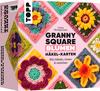 H&auml;kel-Karten Granny Square "Blumen"