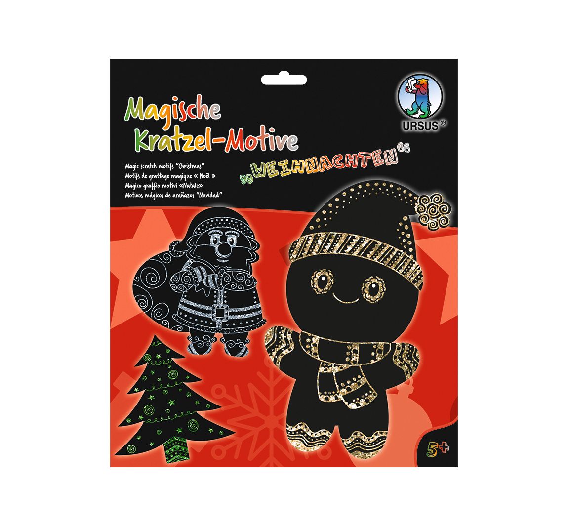 Magische Kratzel-Motive "Weihnachten"