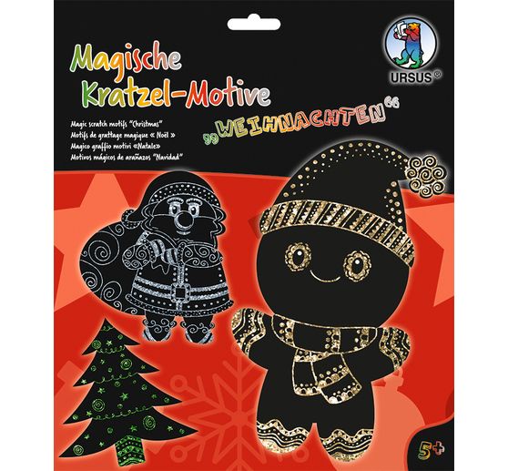 Magische Kratzel-Motive "Weihnachten"