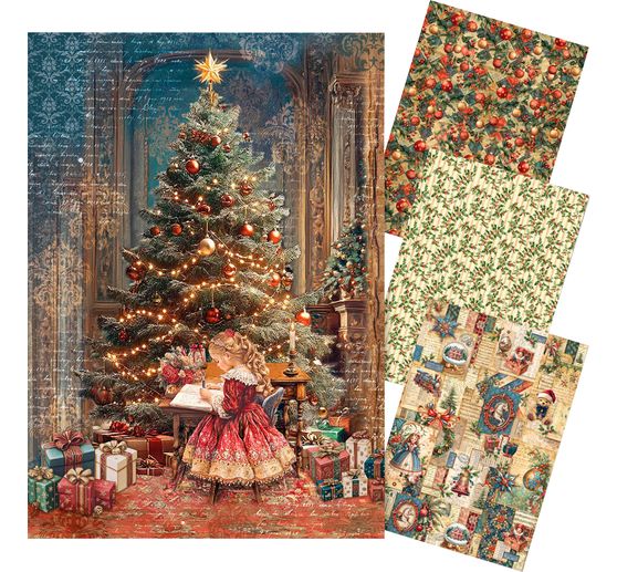 Motif straw silk assortment "Toy Shop", set of 4