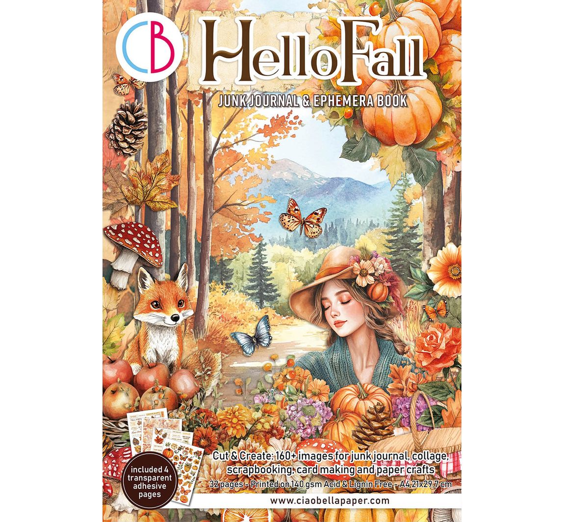 Junk Journal & Ephemera Book "Hello Fall"
