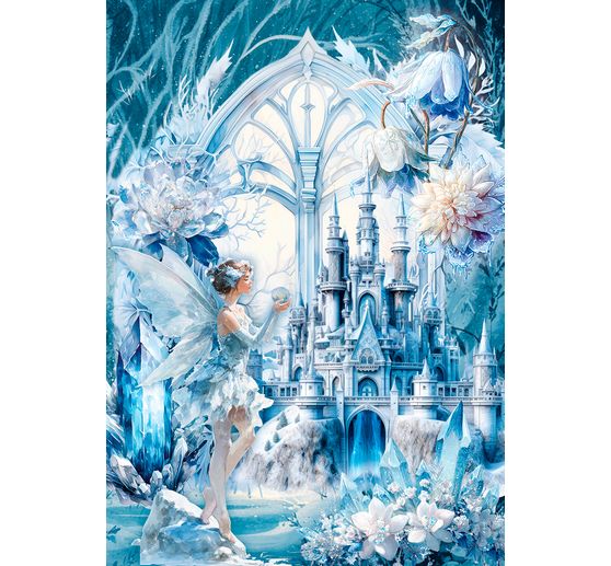 Motiv-Strohseiden Sortiment "Frozen Land", 8er-Set