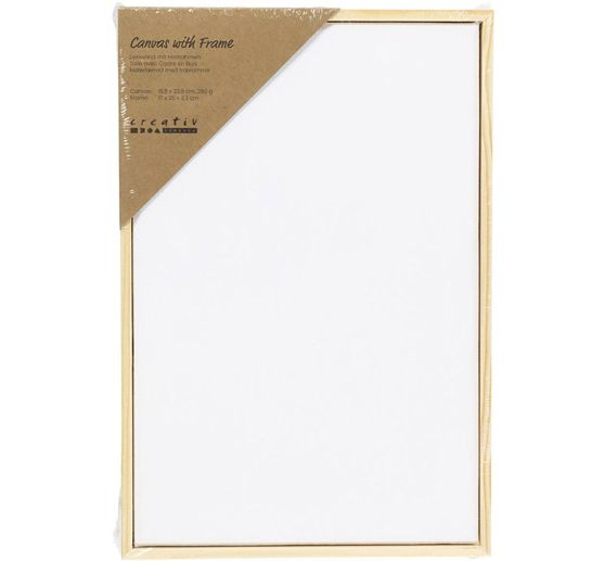 Leinwand mit Rahmen, 15,8 x 23,8 cm