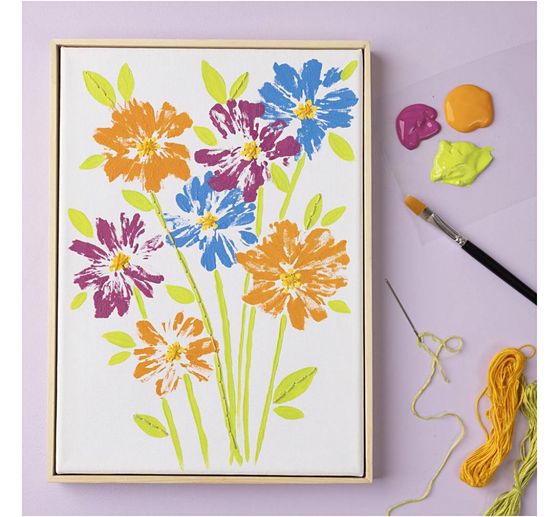 Leinwand mit Rahmen, 30 x 30 cm